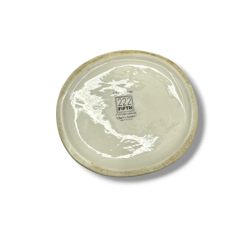 Vintage‎ Cheri Bloom 222 Fifth 3 Piece Canister Set Yellow Ceramic Farmhouse
